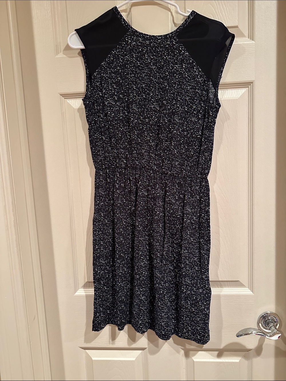 NWT- Banana Republic Black Sparkle Sleeveless Mini Dress
